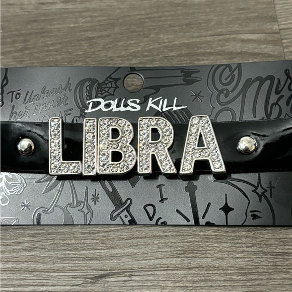 🖤3/$15🖤 NWT Dolls Kill Libra Spiked Choker - Picture 2 of 3